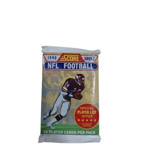 1990 Score NFL Football Cards Series 2 Sealed Pack 16 Player Cards Per Pack